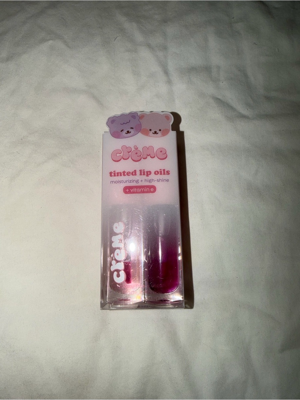 Crème Tinted Lip Oils Duo — Pink & Purple Hydrating Shine